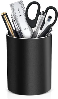 Produktbild von Schreibtischhalter - Sortiere deine Schreibutensilien - 1 Stück - Schwarz - Kunststoff