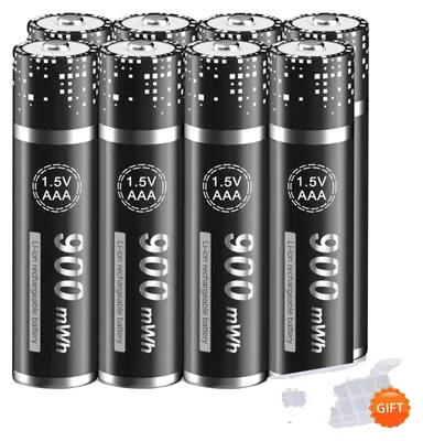 Image de Batterie rechargeable, haute capacité, compatibilité étendue, 8 piles AAA