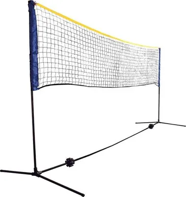 Productafbeelding van Famanu net voor badminton en straattennis - traploos verstelbaar - van 0,75 m tot 1,55 m - breedte 3 m