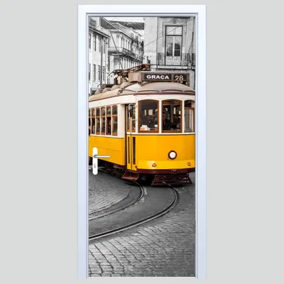 Immagine prodotto di Adesivo per porta del tram in tessuto giallo 339PD