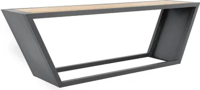 Produktbild von HOME DELUXE Sitzgarnitur aus Stahl KOBON Anthrazit -  Germany - 1 x Tisch | bequeme Sitzgarnitur, moderne Sitzgarnitur, elegante Sitzgarnitur, Sitzgarnitur für Wohnzimmer, Sitzgarnitur mit Stauraum, hochwertige Sitzgarnitur, L-förmige Sitzgarnitur, Sofagarnitur, gemütliche Sitzgarnitur, Sitzgarnitur aus Leder, Sitzgarnitur im Landhausstil, stilvolle Sitzgarnitur