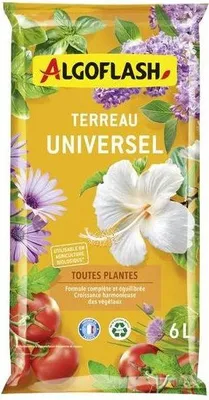 Image de Terreau universel, ALGOFLASH, 6 litres