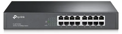 Zdjęcie produktu dla TP-Link TL-SF1016DS - Przełącznik sieciowy Fast Ethernet, 16 portów, Nie zarządzany