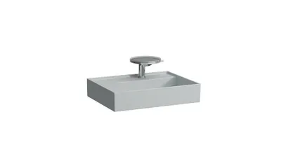 Produktbild von Waschtisch KARTELL 600x460mm Abl. li o ÜL o Hahnloch grau