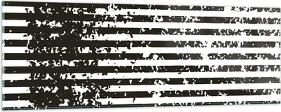 Produktbild von Bilder auf glas - Einteilig - Abstraktion Schwarz Gürtel - 90x30cm - Glasbilder - Wandbilder - Bilder - zum Aufhängen bereit - Wanddekoration aus Glas - Glas Bilder - Wandbild auf Glas - GAB90x30-4855