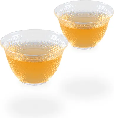 Produktbild von Melina Teetassen / Teecups / Glascups, 2 Glastassen je 90ml, Arare glänzend