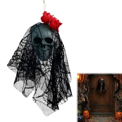Halloween-Deko: Hängender Skelett-Geist, 1 Stück, gruselig