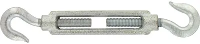 Immagine prodotto di Dispositivo di fissaggio con 2 ganci in acciaio zincato, stampati, foro da 8 mm, diametro 9 mm