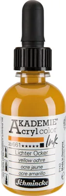 Produktbild von Schmincke Akademie Acryl color Ink 50ml Lichter Ocker 23661024