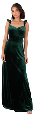Produktbild von Maya Deluxe Women's Maxi Dress Ladies Sleeveless Sweetheart Neckline Velvet A-li