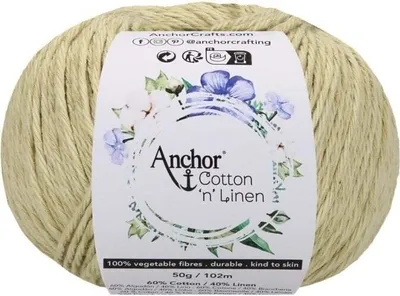 Obrázok produktu pre Anchor Bavlna 'n' Linen 00026 Pistachio Háčkovacia priadza
