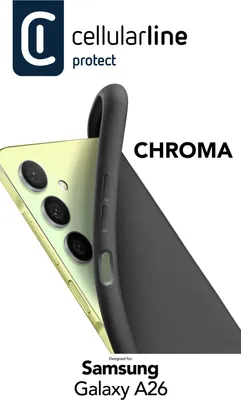 Produktbild von Cellularline Chroma Case fr Samsung A26 5G Black