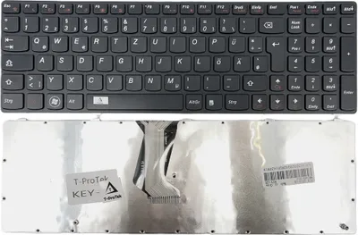 Obrázok produktu pre GERMAN - Čierna klávesnica Klávesnica kompatibilná s IBM Lenovo Ideapad Z565, Z565A