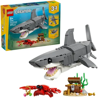 Image de LEGO CREATOR 3 EN 1 31381 Requin féroce avec un coffre au trésor