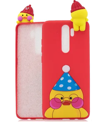 Produktbild von Für Redmi NOTE 8 pro 3D Farbe Malerei Muster Tropfenschutz Weiche TPU Zurück Cover Handy Fallrot