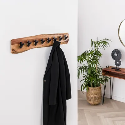 Produktbild von Hoyz – Edge-Garderobe mit 8 Haken – Grau – Wandgarderobe
