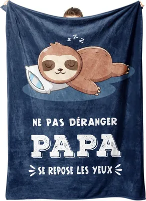 Produktbild von Fleecedecke für Papa – Geschenk zum Vatertag/Weihnachten/Geburtstag – weich/bequem