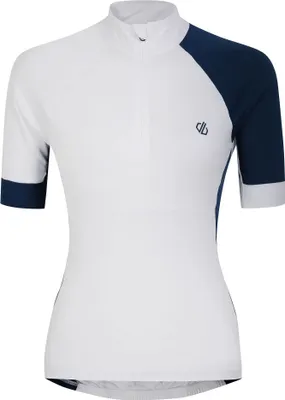 Produktbild von Dare 2B - "Compassion III" Oberteil für Damen - Radfahren RG10825 (42 DE) (Weiß/Dunkel-Jeansblau)