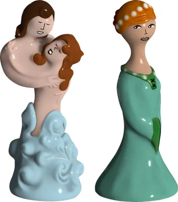 Zdjęcie produktu dla Alessi Paoloefran.,Beatr., Statuettes (Art.-Nr. AMGI42SET2, EAN 8003299360932)