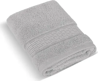 Produktbild von Frottierhandtuch 70x140cm gestreift 450g grau