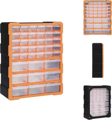 Zdjęcie produktu dla vidaXL Organizer z 39 szufladami 38x16x47 cm - Skrzynki narzędziowe