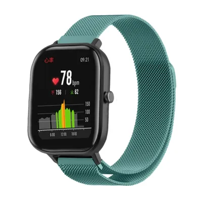 Produktbild von Strap-It Xiaomi Amazfit GTS Milanese Armband (Grün)