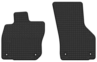 Image de Tapis avant en caoutchouc pour Skoda Superb IV 2023- (break/liftback) – 2 pièces, noirs, sur mesure