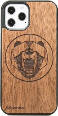 Image de Étui en bois pour iPhone 12 Pro Max OURS MERBAU