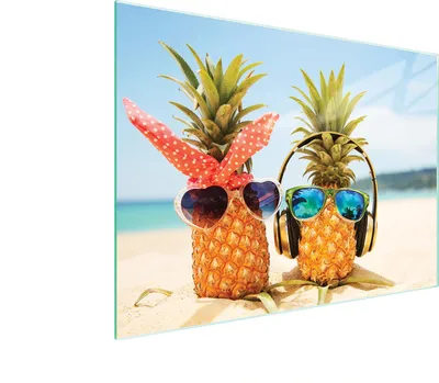Obrázok produktu pre Sklenená doska na krájanie 40x30 ananás