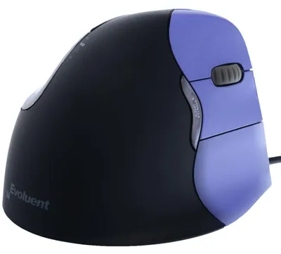 Produktbild von Evoluent VM4S, Ergonomische vertikale kleine USB-Maus, Rechtshänder
