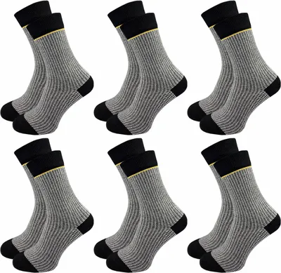 Produktbild von Gawilo  Socken mit Hahnentritt Damen (6 Paar), Schwarz / 39 - 42