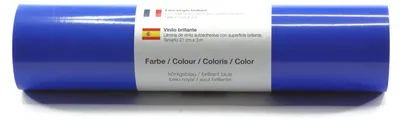 Produktbild von Kreativplotter Vinylfolie glänzend KÖNIGSBLAU 21x300 cm