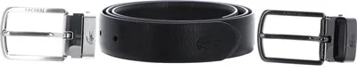 Produktbild von LACOSTE Leder Gürtel Elegance Reversible Stitched Box Belt W90 Noir Marron schwarz dunkelbraun