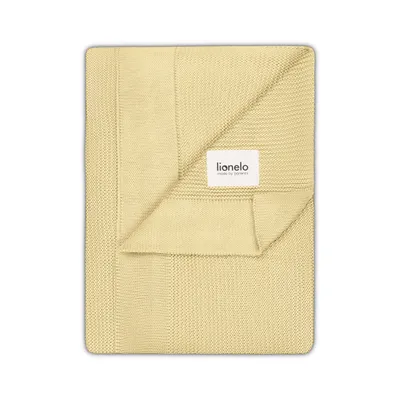 Produktbild von Lionelo Babydecke Newborn Bamboo Blanket, Kuscheldecke Baby, leichte Bambusdecke, Wickelauflage, Kinderbett-Abdeckung, 100% Baumwolle - Gelb