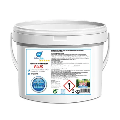 Produktbild von KaiserRein Pool PH Wert Heber (+) PLUS 6 Kg ist ein Spezialgranulat zur Einstellung des optimalen pH-Wertes