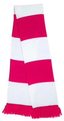 Produktbild von Result Winter Essentials - "Team" Schal Mit Fransen FK1854 (Einheitsgröße) (Fuchsie/Weiß)