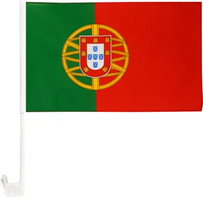 Produktbild von 2x Portugal Autofahne Autofensterfahne Fahnen Autoflagge Fahnen Auto Flaggen Set