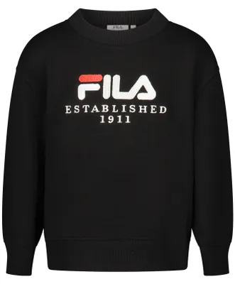 Produktbild von Stylisches Mädchen Sweatshirt Schwarz - Langarm, Baumwolle, Stickerei