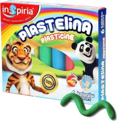 Zdjęcie produktu dla Plastelina Inspiria Zestaw 6 Kolorów Dla Dzieci Do Zabawy W Domu I Szkole