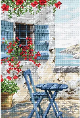 Produktbild von Letistitch Kreuzstich Set "Villa", Zählmuster, 28x19cm