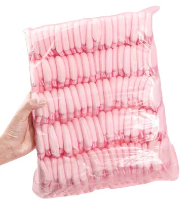 Zdjęcie produktu dla Puszysty aplikator do makijażu, 100 sztuk, różowy