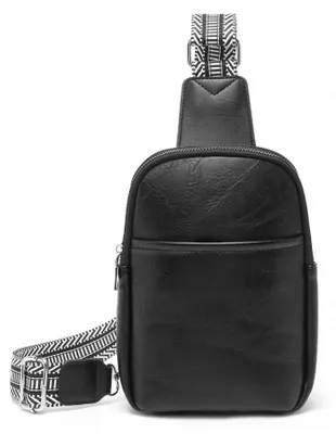 Immagine prodotto di Borsa a tracolla nera di Carel da portare sul petto