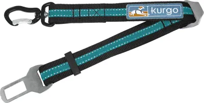 Image de Kurgo Direct to Seatbelt Swivel Tether Extension de ceinture de voiture, couleur:bleu
