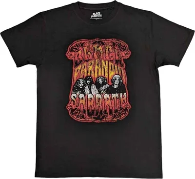 Obrázok produktu pre Black Sabbath Paranoid Psych Black L Tričko