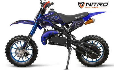 Produktbild von Nitro Motors Apollo 49cc Pullstart Dirtbike 10 Zoll Crossbike Blau