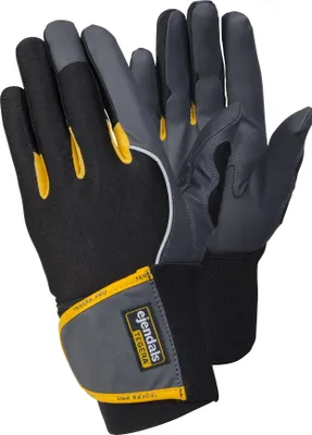 Produktbild von Ejendals Tegera® 9195 PRO Synthetikleder Handschuh mit Handgelenksunterstützung und verstärktem Zeigefinger (6 Paar)