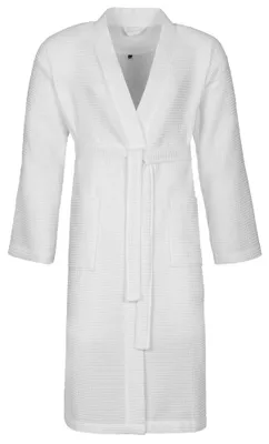 Produktbild von Vossen - "Wellington" Morgenmantel für Herren/Damen Uni LT4161 (S) (Weiß)