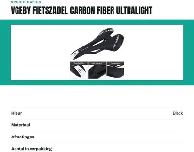 Obrázek produktu pro Sedlo s karbonovým sedákem, ultra lehké – pohodlné, prodyšné, odolné proti nárazům, trvanlivé, nastavitelné – sedlo pro jízdu