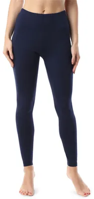 Produktbild von Bellivalini Damen Lange Leggings aus Baumwolle BLV50-183 (Dunkelblau, XS)