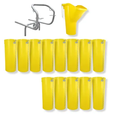 Produktbild von Profi Bauschuttrutsche Schuttrutsche Schuttrutschen Schuttrohr SET (15-tlg 14 m)